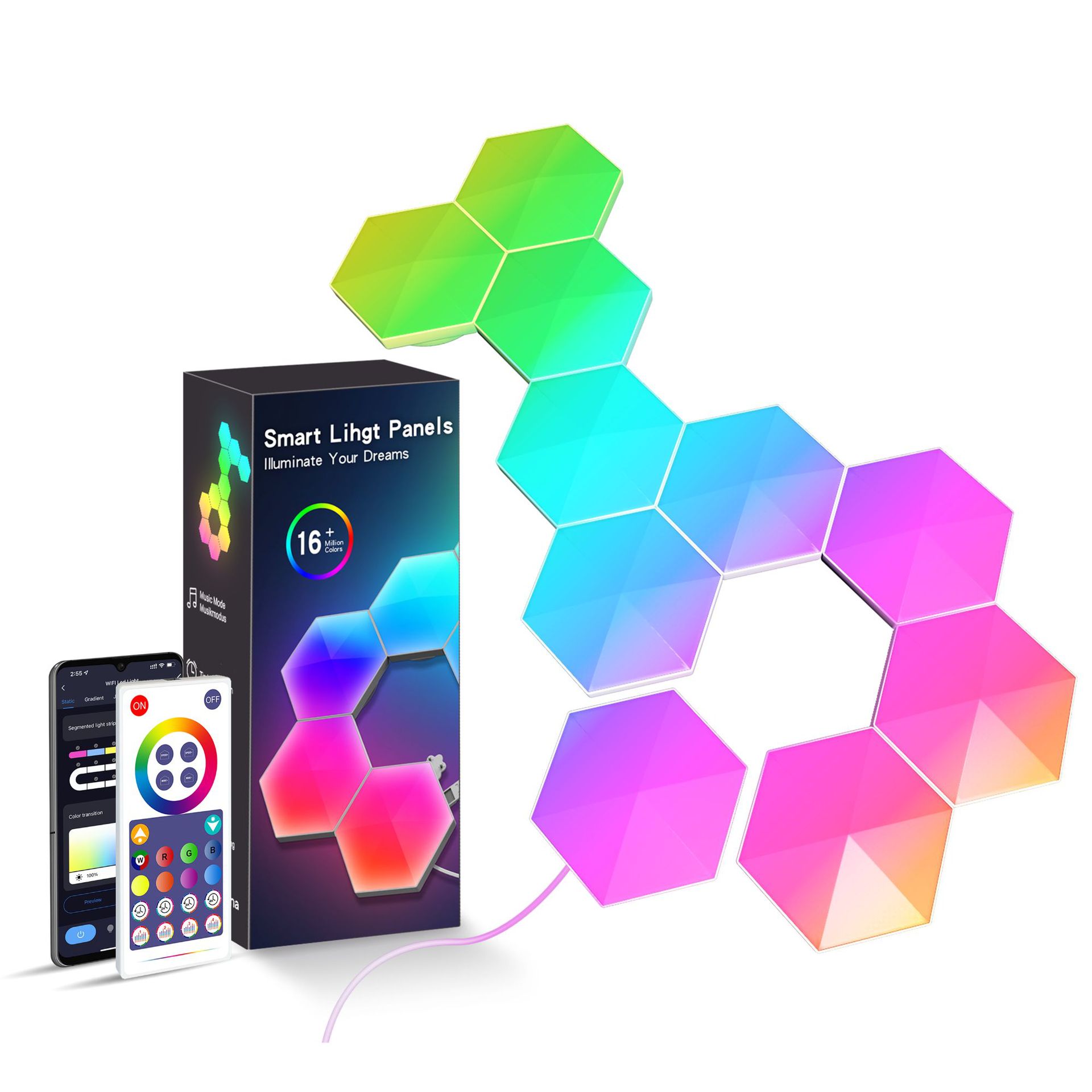 Hexagonal Smart Ambience Lamp