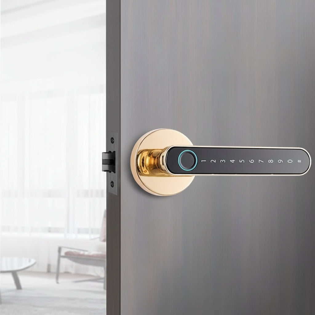 Fingerprint Wooden Door Smart Lock
