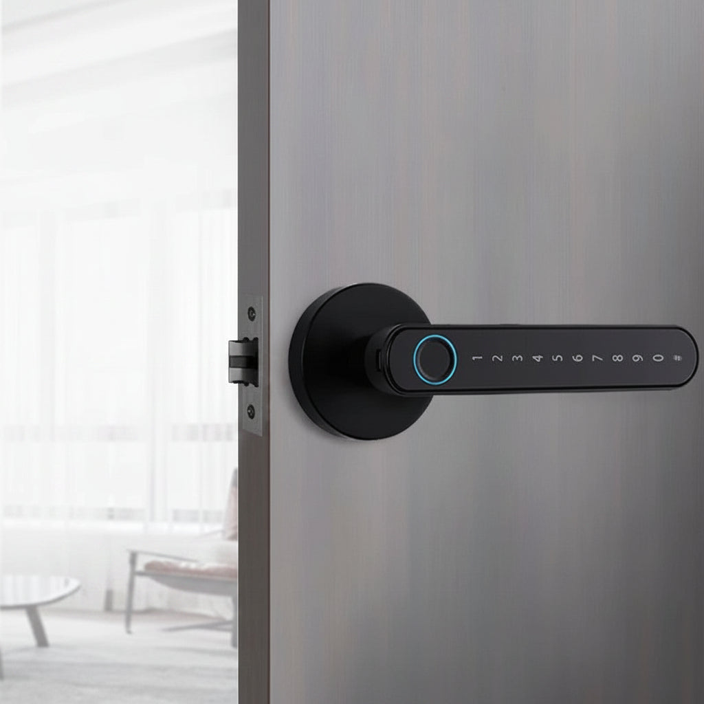 Fingerprint Wooden Door Smart Lock