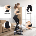 Mini Fitness Stepper with Resistance Bands